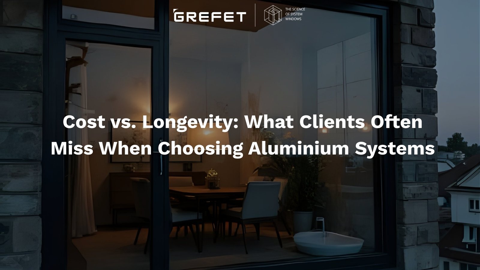 Modern aluminium system window showcasing long-term durability and sleek design
