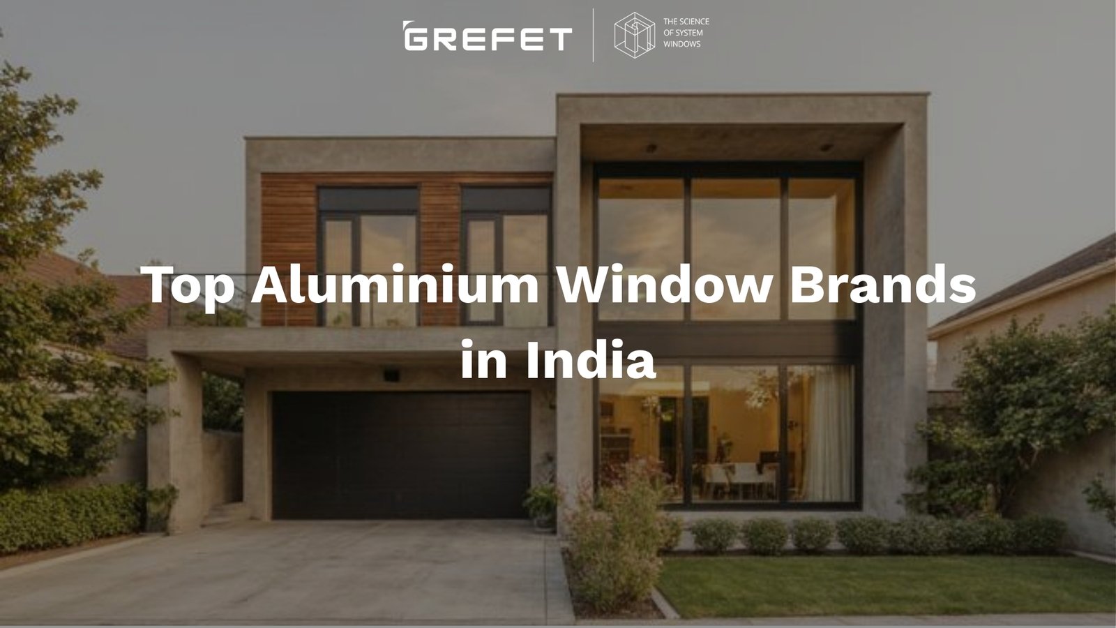 Modern building with premium aluminium window systems in India