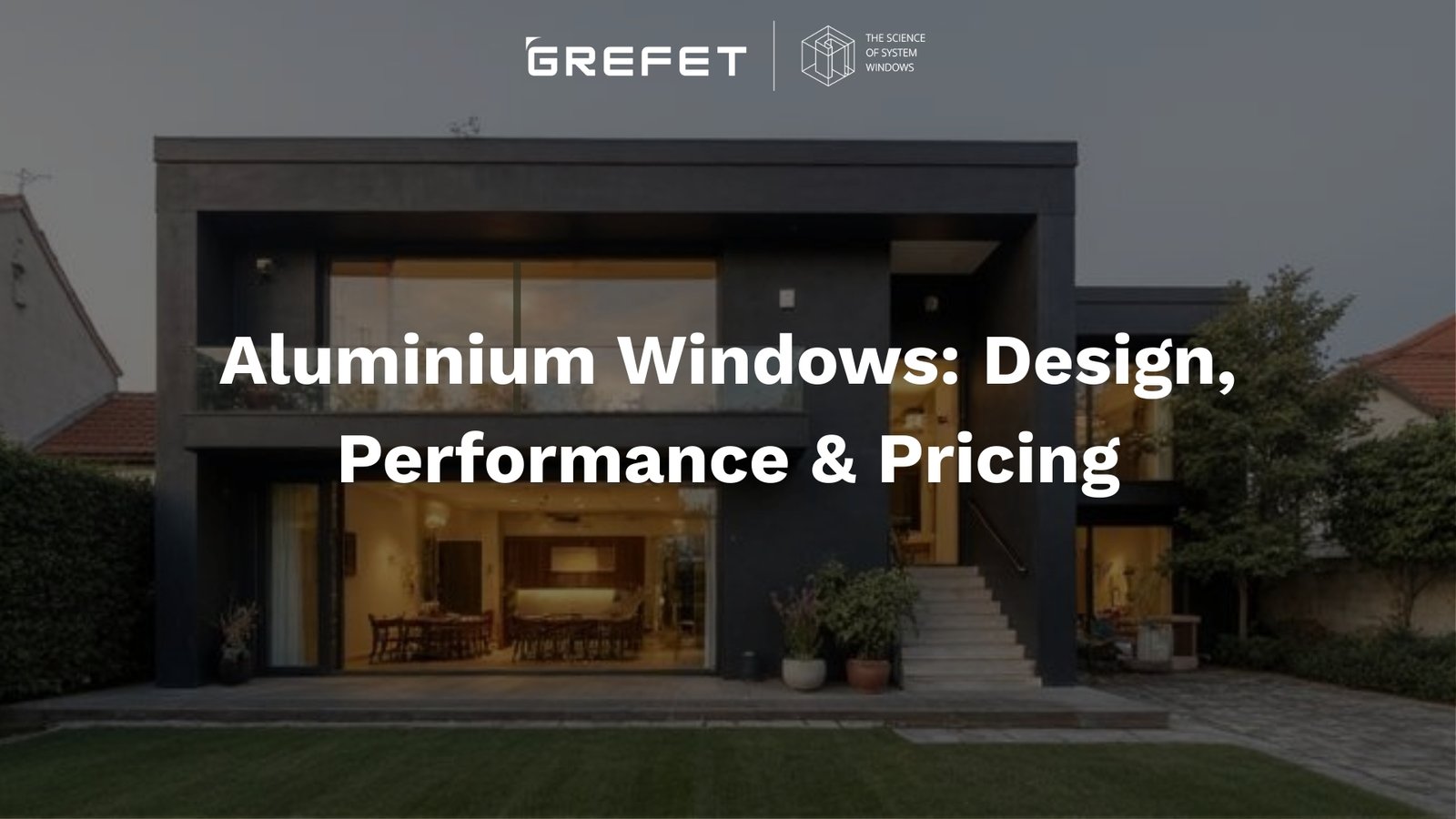 modern aluminium windows with slim frames