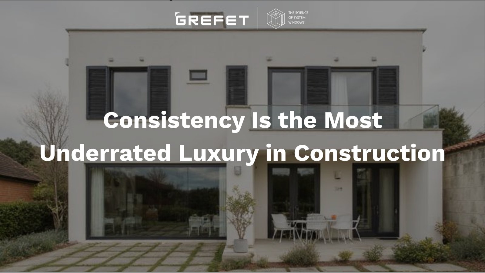 Consistent aluminium window installation with uniform sightlines across a modern residential building by GREFET