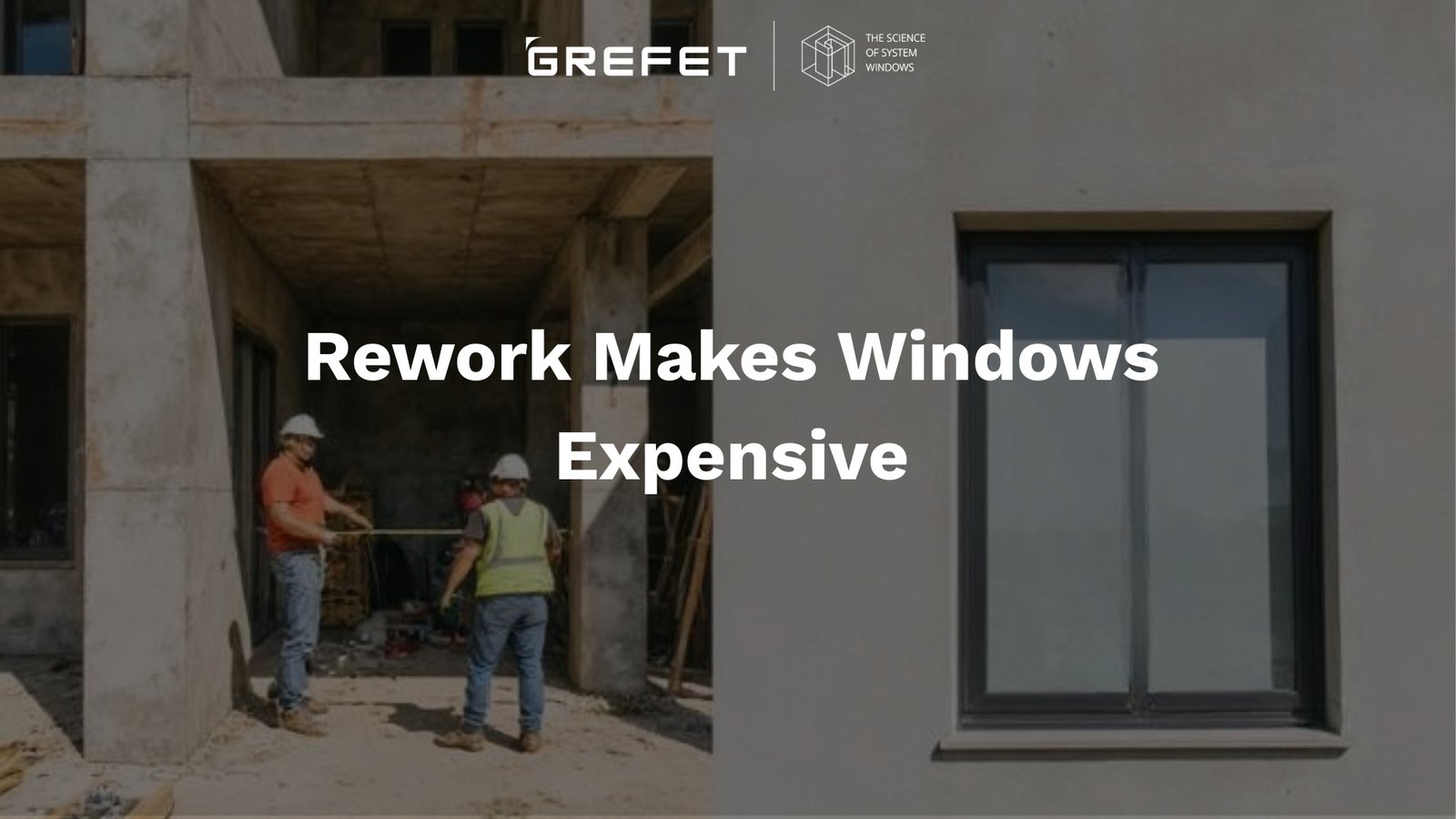 System aluminium windows designed to reduce rework and long-term costs on construction sites