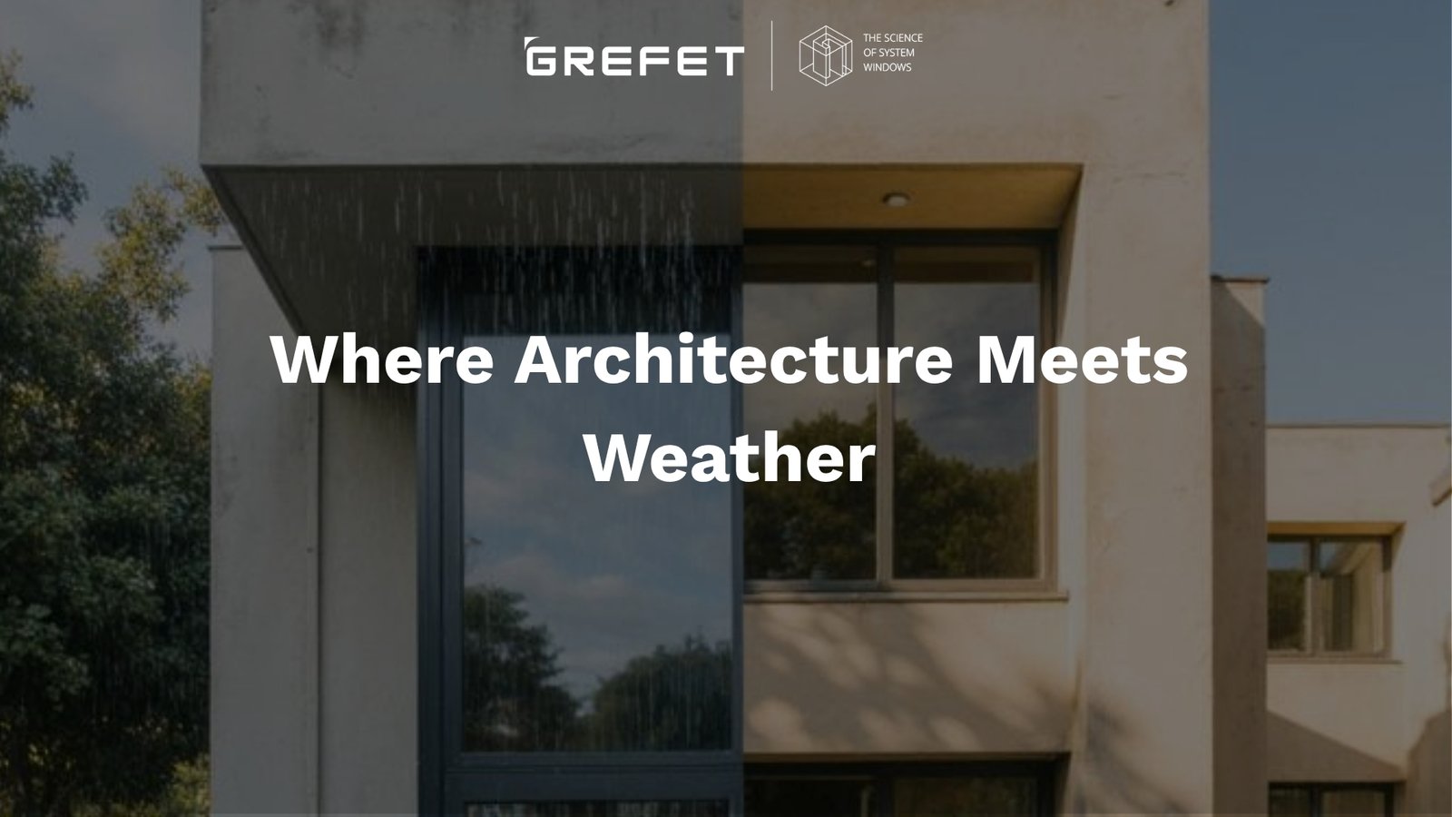 aluminium window system resisting heavy rain and wind