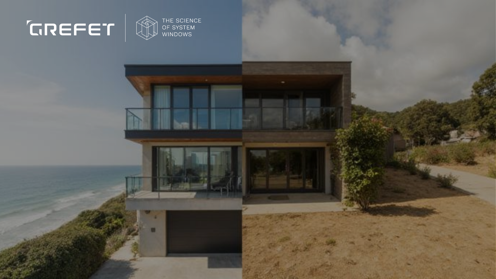 aluminium windows in coastal climate house