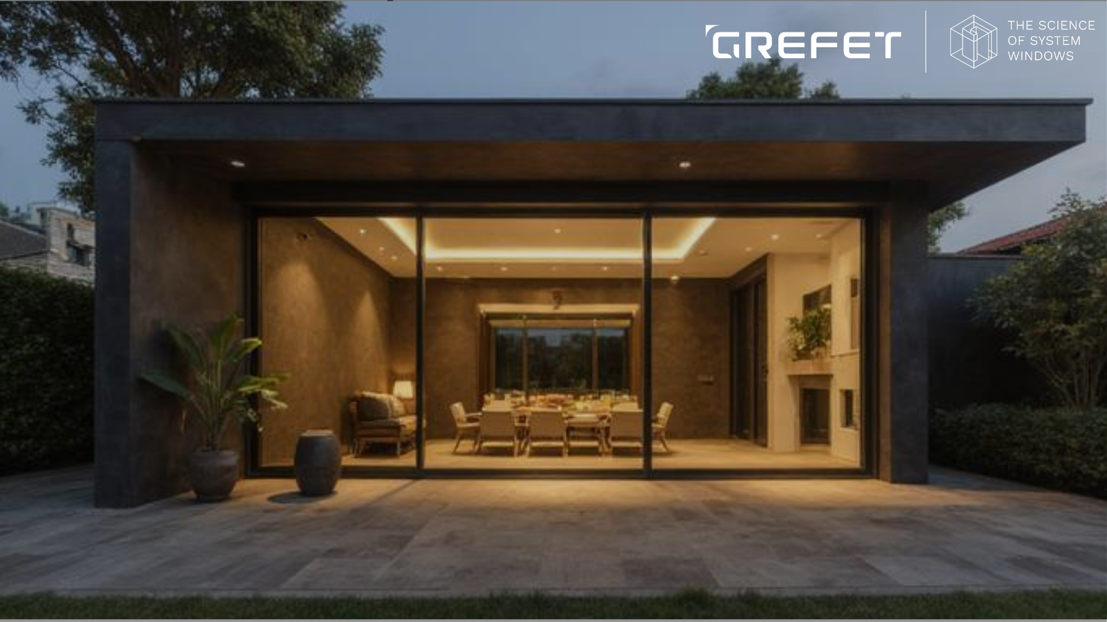 aluminium system windows in modern Indian home