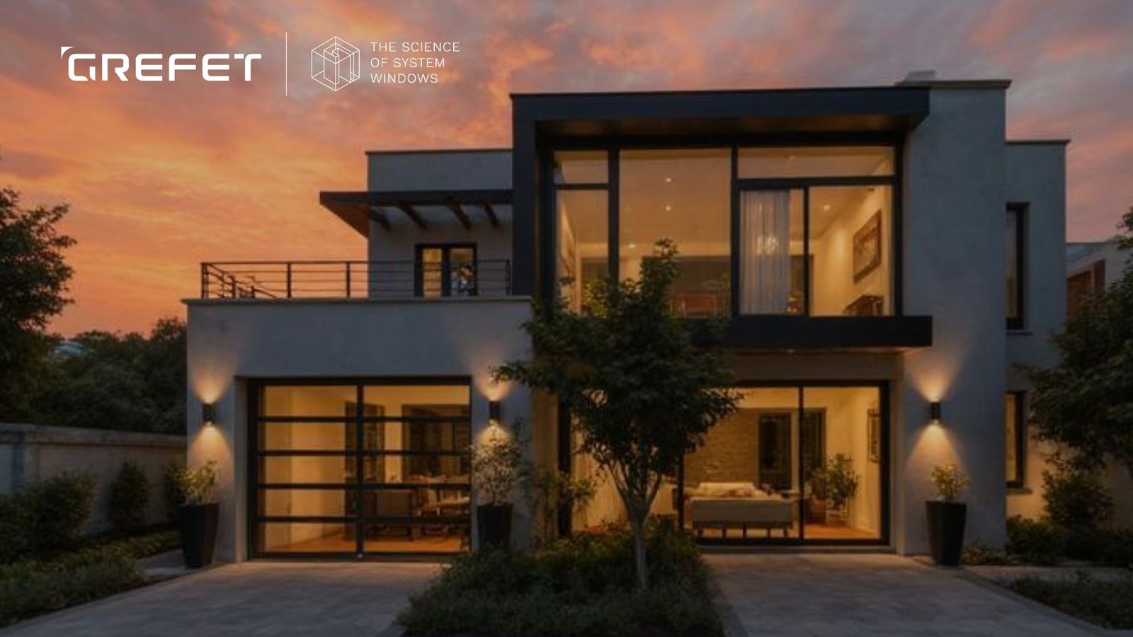 System aluminium windows Chandigarh modern home